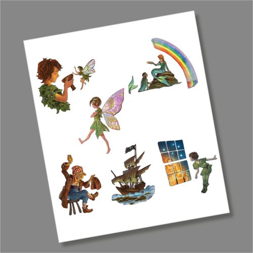 Peter Pan 50p Coin Decal Stickers - NEW 2020 Coins