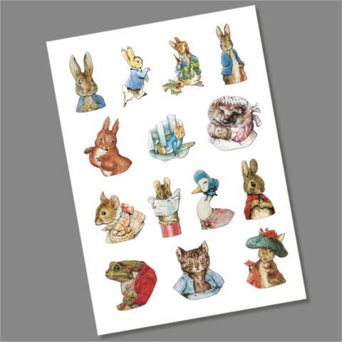 Beatrix Potter 50p Coin Decals Stickers Complete Collection, Multi Listing