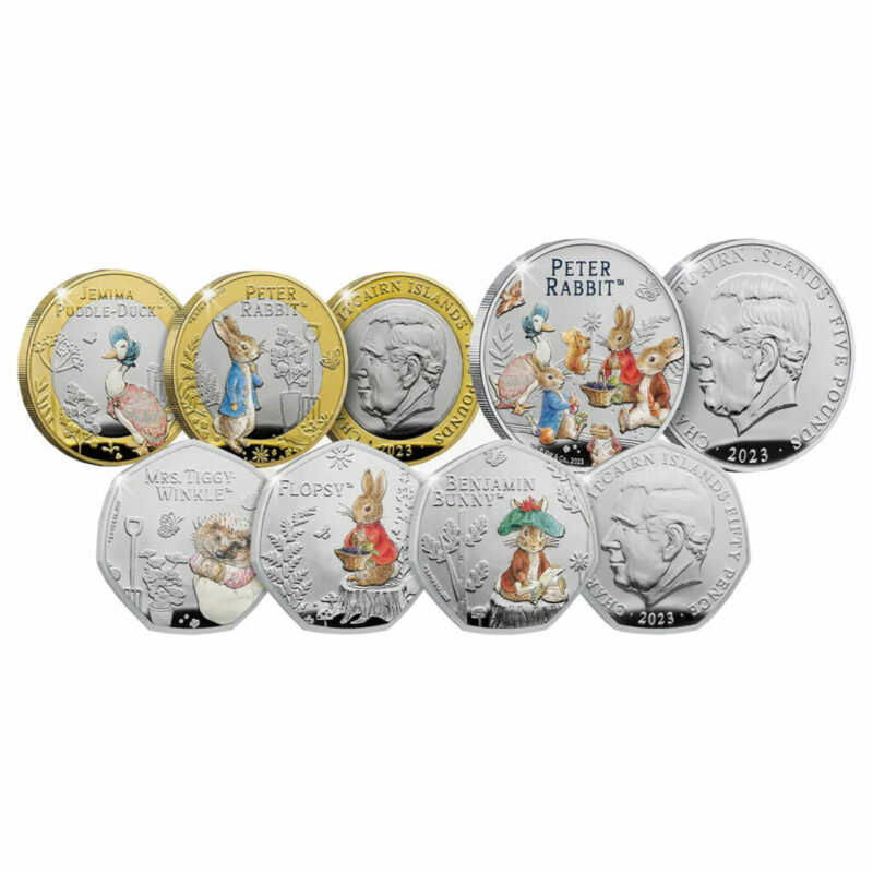 The World of Peter Rabbit 2023 BU Coin Collection & Acrylic Display Stand Holder - Image 2