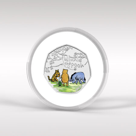 Winnie the Pooh and Friends 2022 50p Royal Mint Coin BU Coloured Decal