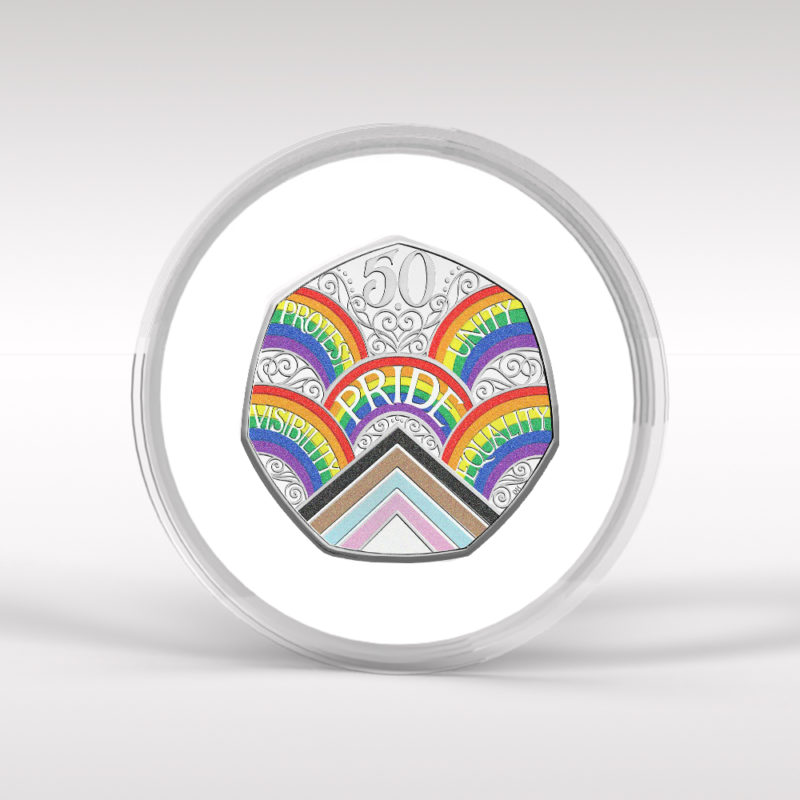 Pride Royal Mint 2022 50p Coin Brilliant Uncirculated Display - Image 4