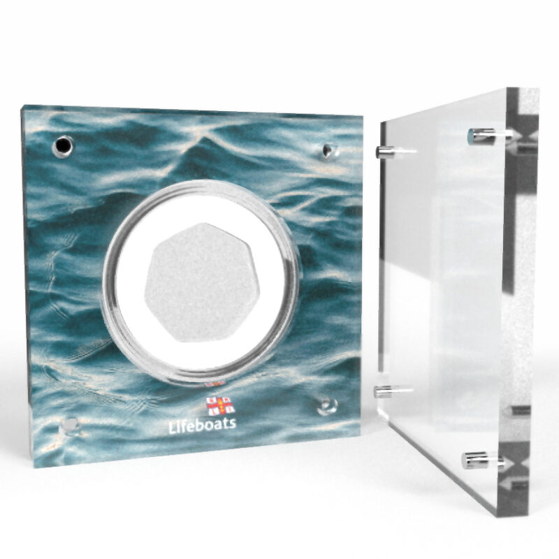 200 Years RNLI 50p Coin Acrylic Capsule Display Case - Image 2