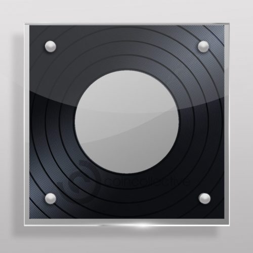 Rock Legends £5 Acrylic Coin Display Vinyl Effect