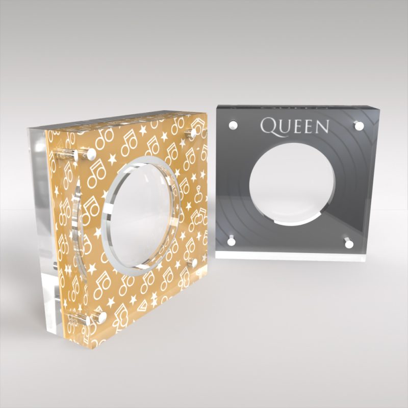 Queen Acrylic Coin Display for Five Pound Music Legends Coin - Image 3