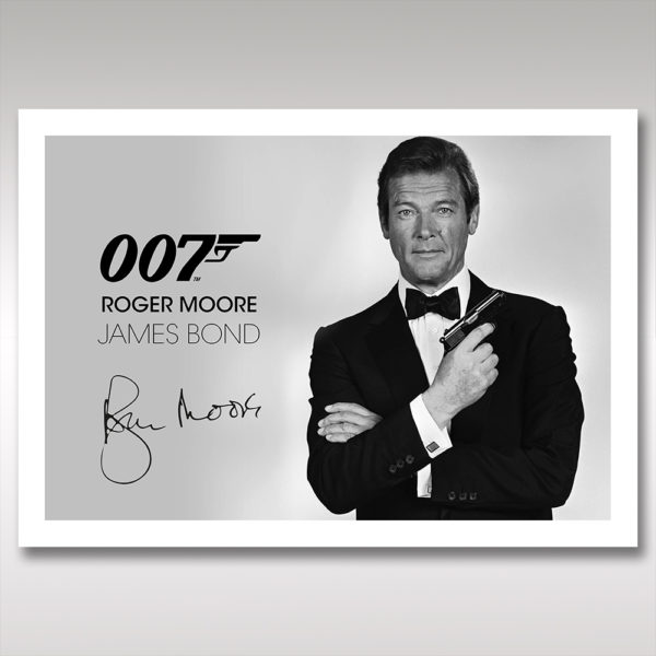 Roger Moore James Bond Wall Art Print Poster Unframed