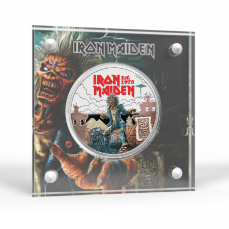 Iron Maiden Royal Mint Music Legends Coin in Acrylic Display Case Holder