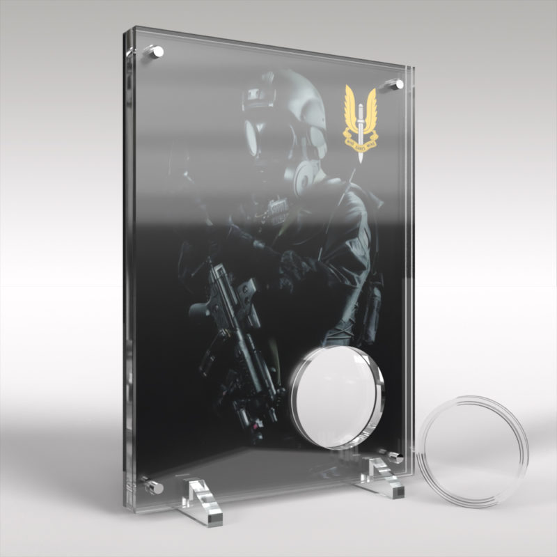 SAS Themed Acrylic Acrylic Coin Display Case - Image 2