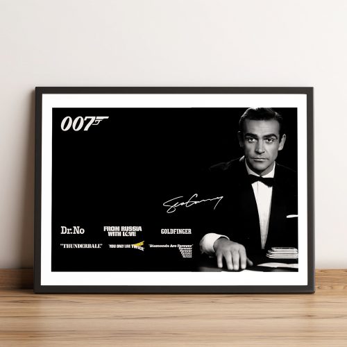 Sean Connery James Bond Wall Art | Print Poster | Frame Option