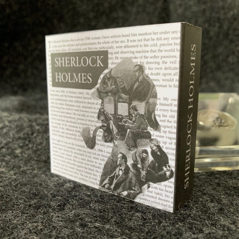 Sherlock Holmes 50p Grey Decal Detail Uncirculated in Perspex Display - Image 3