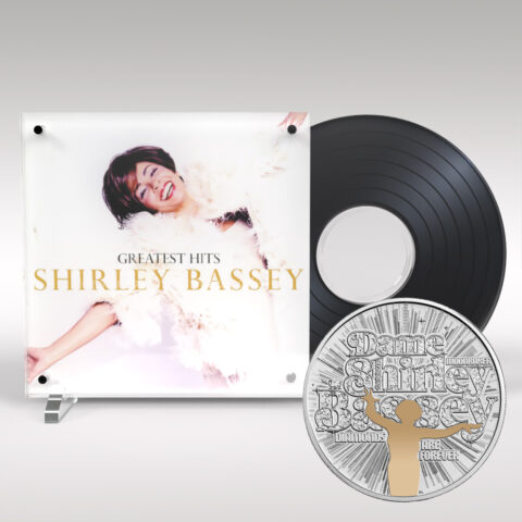 Dame Shirley Bassey 2023 Coin and Music Legends Acrylic Coin Display