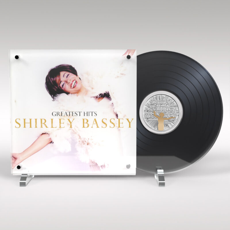 Dame Shirley Bassey 2023 Coin and Music Legends Acrylic Coin Display - Image 2