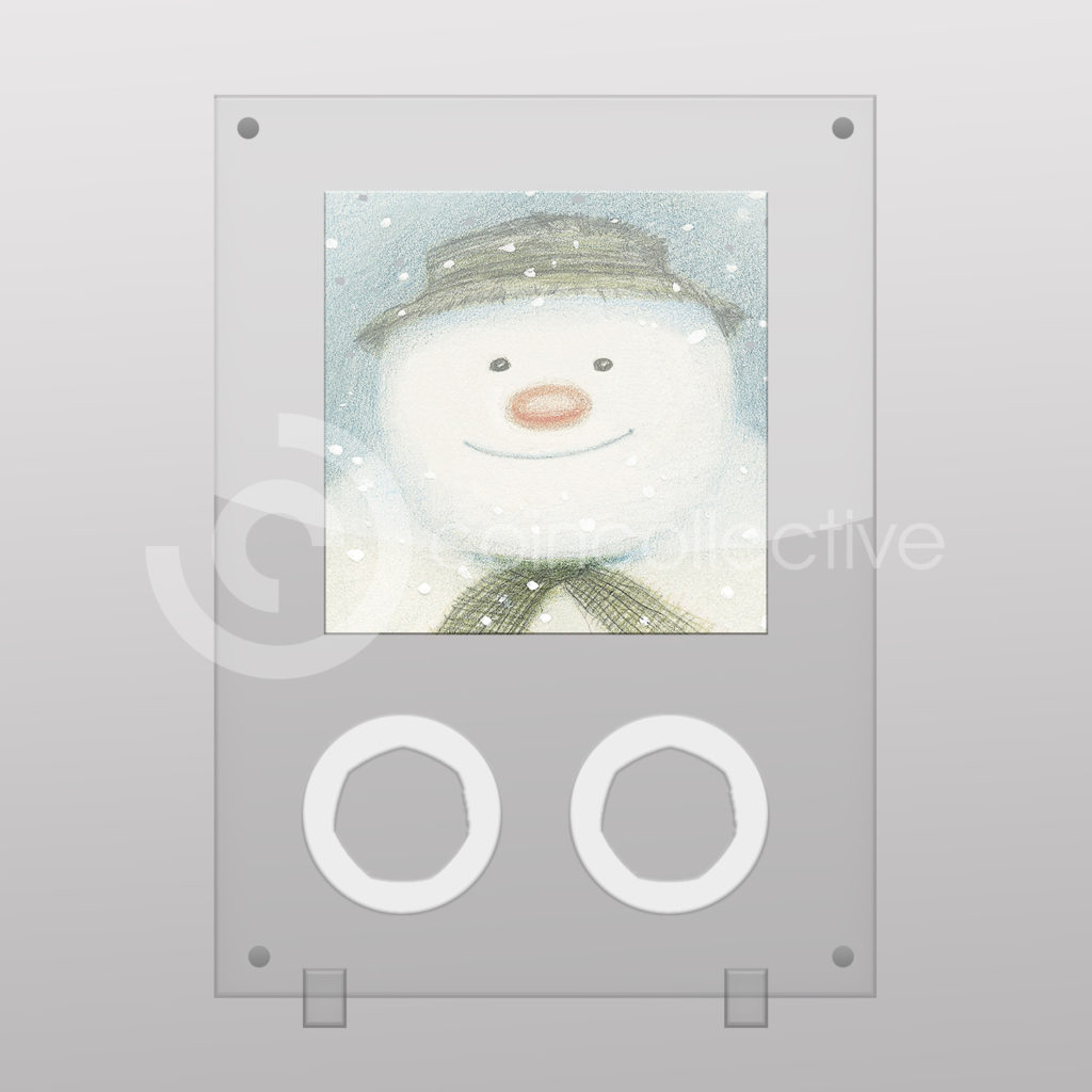 No Coin Perspex Coin Stand Snowman 2018 50p Coin Display 