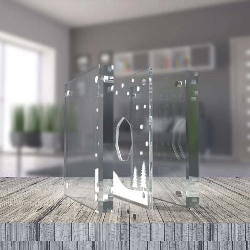 50p Snow Christmas Acrylic Display, ideal for The Snowman 50p Coin - Image 2