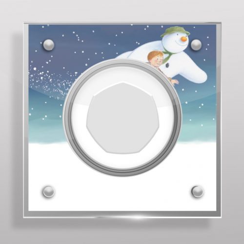 The Snowman 50p Coin Acrylic Coin Display