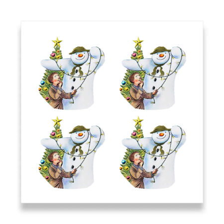 4 x The Snowman 2025 50p Coin Decal Stickers