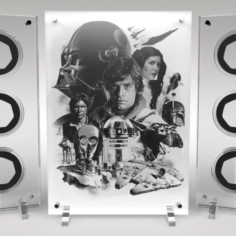 Star Wars 12 Coin Acrylic Display Case Holder - Image 2