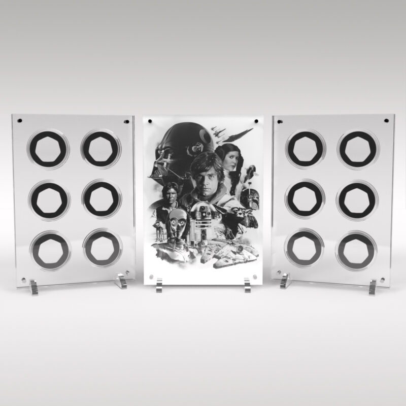 Star Wars 12 Coin Acrylic Display Case Holder