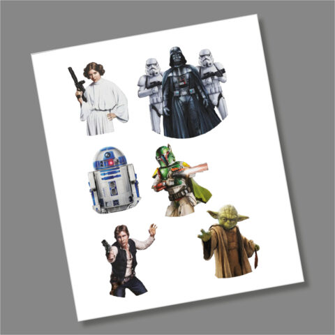 Star Wars 100 Years Disney Pitcairn Islands Coin Decal Stickers