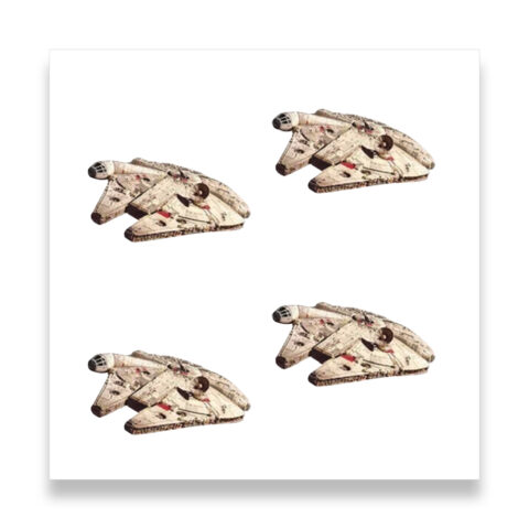Star Wars 50p Coin 1 Millennium Falcon 2024 Coin Decal Stickers