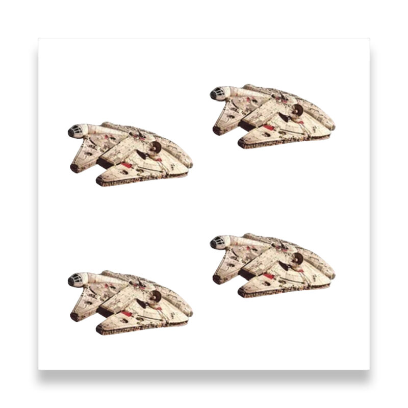 Star Wars 50p Coin 1 Millennium Falcon 2024 Coin Decal Stickers