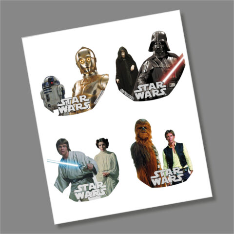 Star Wars 50p Coins 2023 Coin Decal Stickers