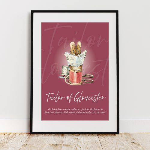 Tailor of Gloucester Wall Art Print Poster for A4 Frame