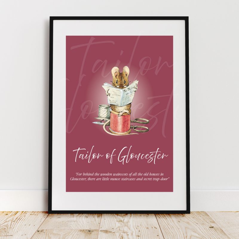Tailor of Gloucester Wall Art Print Poster for A4 Frame