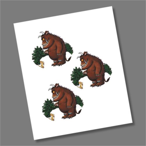 3 x The Gruffalo and Mouse 50p Coin Decal/Sticker