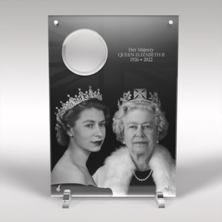 In Memoriam Queen Elizabeth II UK £5 Coin 2022 Acrylic Display