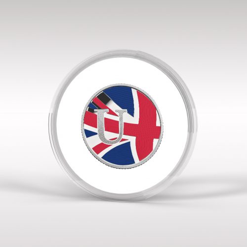 U for Uniton Jack Royal Mint 10p Coin - A to Z Coloured