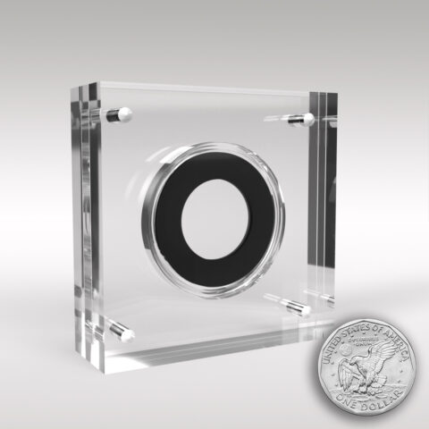 US Dollar Acrylic Coin Display Case Holder