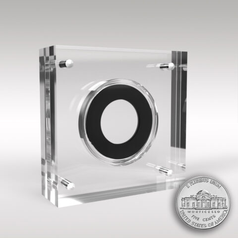 US Nickel Acrylic Coin Display Case Holder