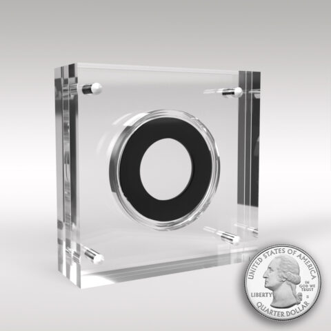 US Quarter Dollar Acrylic Coin Display Case Holder