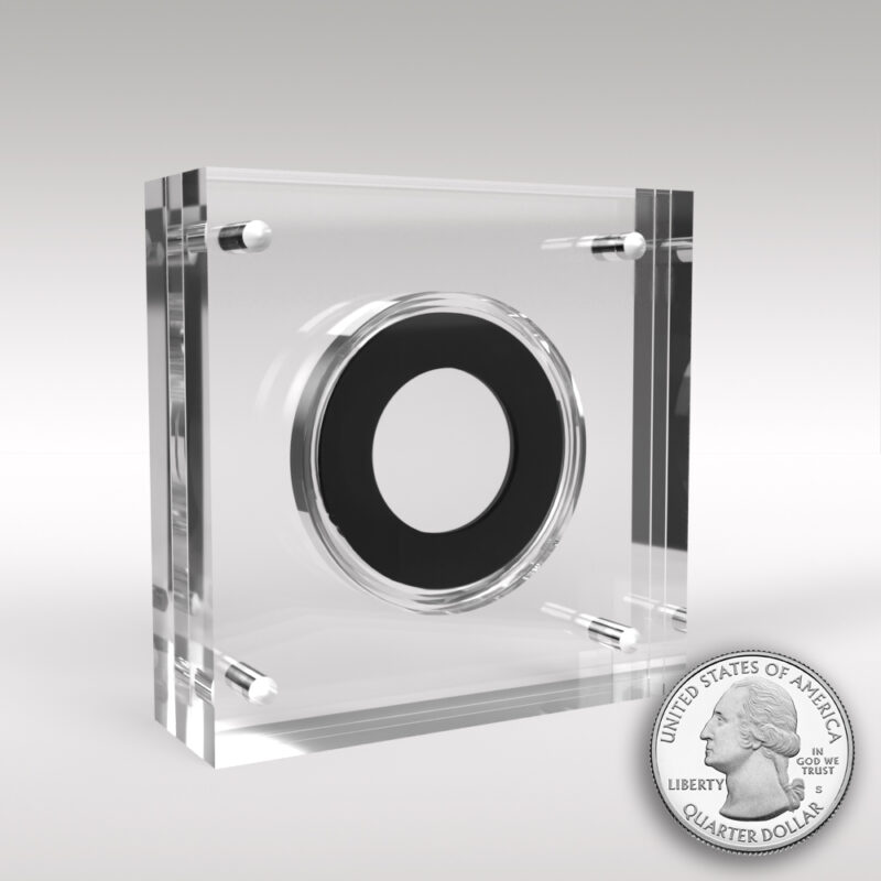 US Quarter Dollar Acrylic Coin Display Case Holder