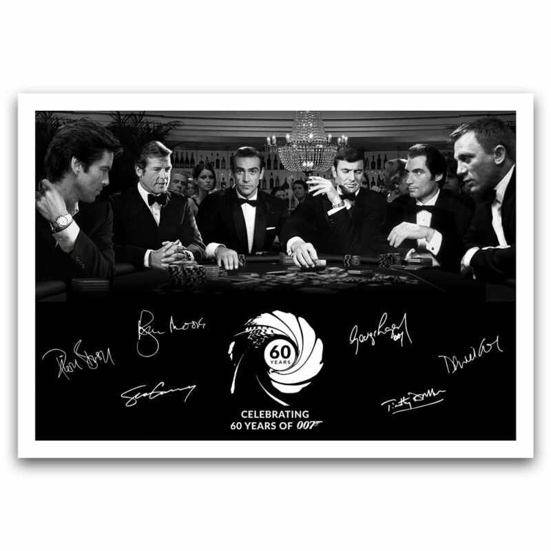60 Years of James Bond Limited Edition Acrylic 7 Coin Display Holder + Print - Image 9
