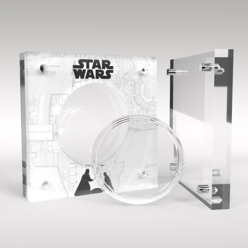 Star Wars Darth Vader and Storm Troopers 2023 £5 BU Coin Perspex Display Case Holder - Image 3