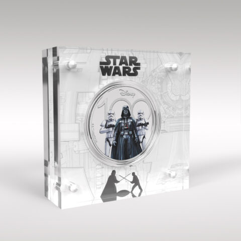 Star Wars Darth Vader and Storm Troopers 2023 £5 BU Coin Perspex Display Case Holder