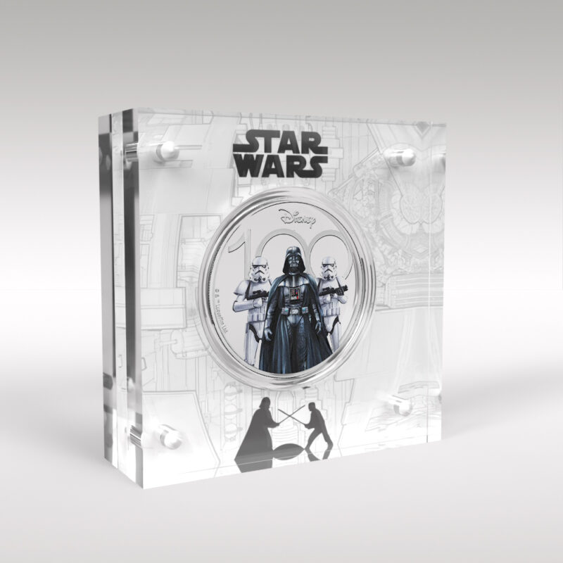 Star Wars Darth Vader and Storm Troopers 2023 £5 BU Coin Perspex Display Case Holder