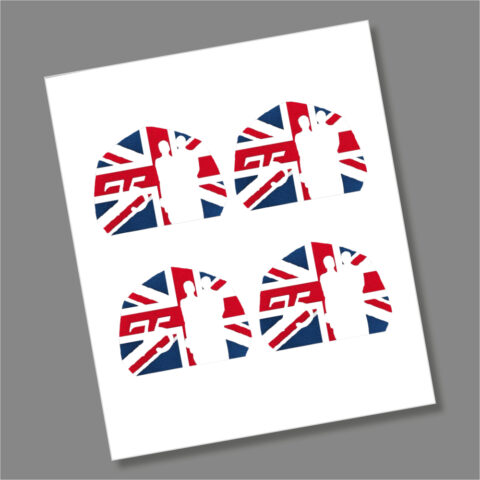 75 Years Windrush Generation 2023 Coin Coloured Decal Stickers Metallic Look