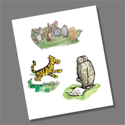 Winnie the Pooh 2021 Collection 50p Coin Decal Stickers