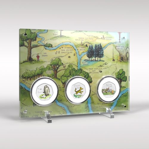 Winnie the Pooh 2021 50p 3 Coin Collection and Display