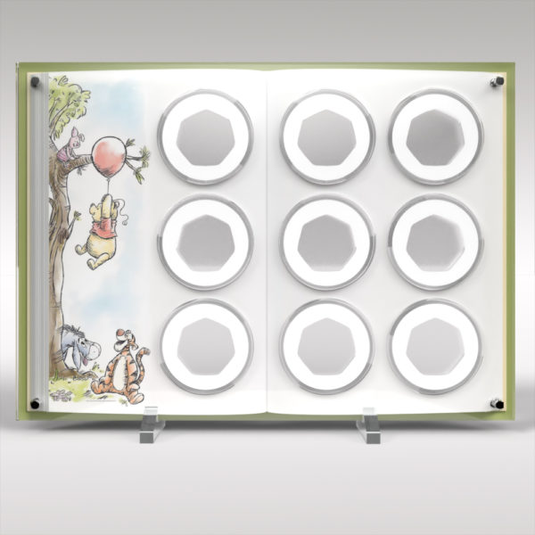 Winnie the Pooh 50p Coin Collection Acrylic Display
