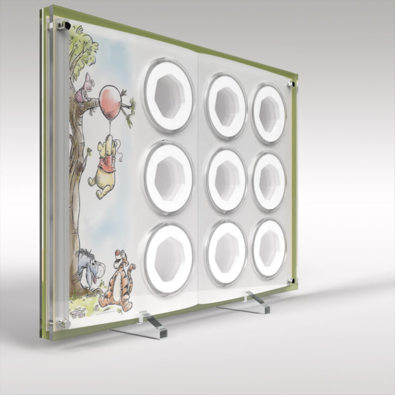 Winnie the Pooh 50p Coin Collection Acrylic Display - Image 2