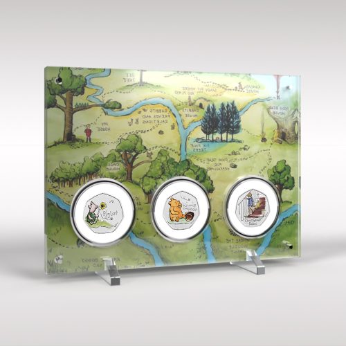 Winnie the Pooh 2020 50p 3 Coin Collection and Display