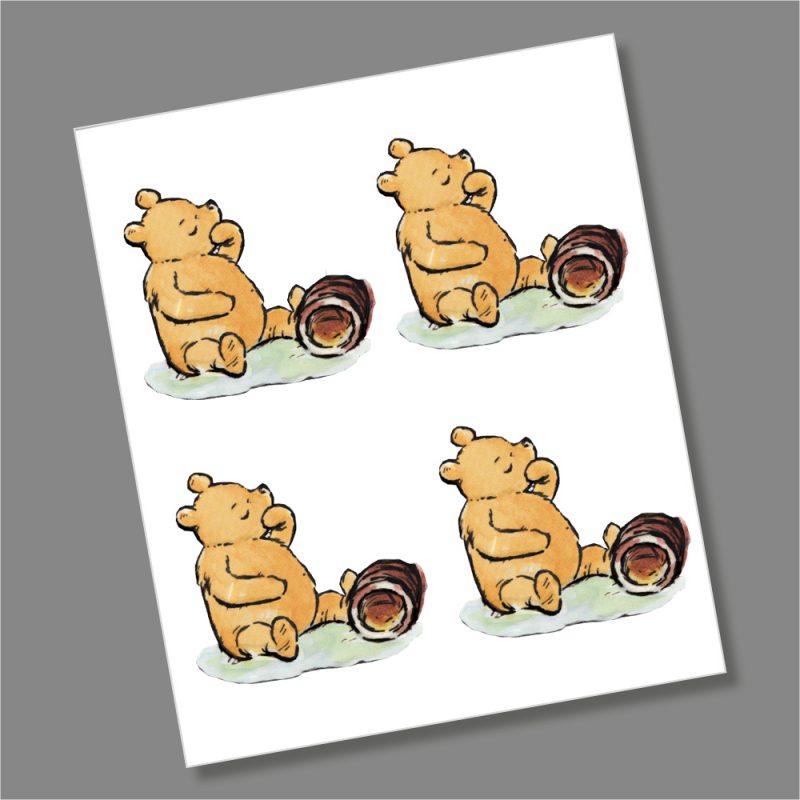 Winnie the Pooh 2020 Single Design 50p Coin Decal Stickers
