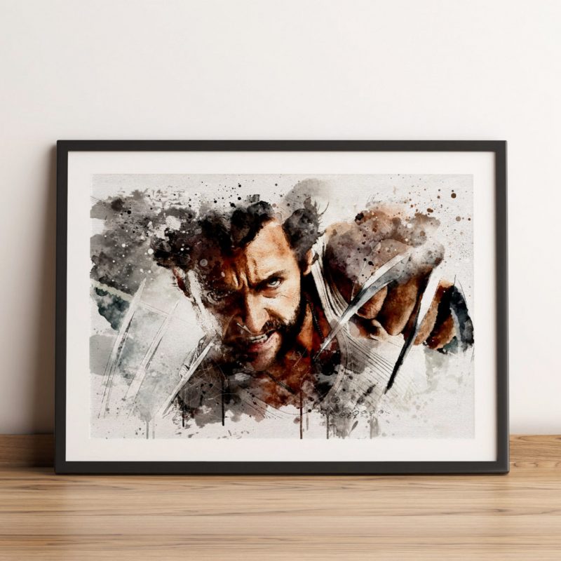 X-Men Wolverine Wall Art Poster - Frame and Canvas Option
