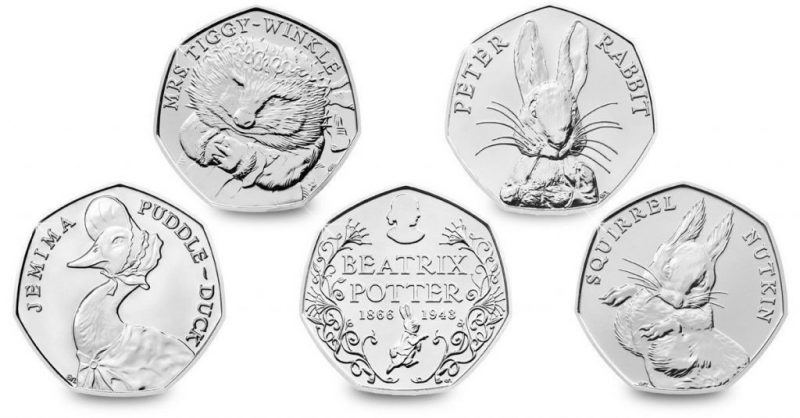 Beatrix Potter 50p Coin Collection 2016 - 2018 - Image 3
