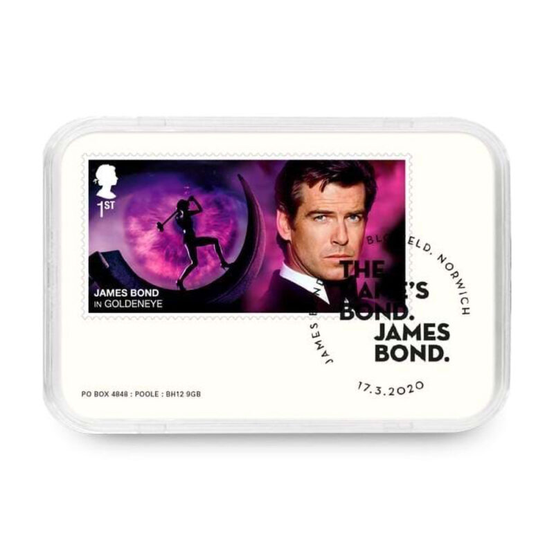 James Bond GoldenEye postage stamp in case.