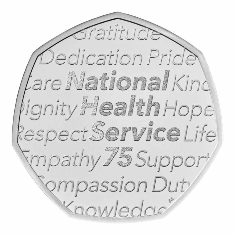 75 Years of the NHS 50p Coin with Perspex Display Case Holder - Image 6