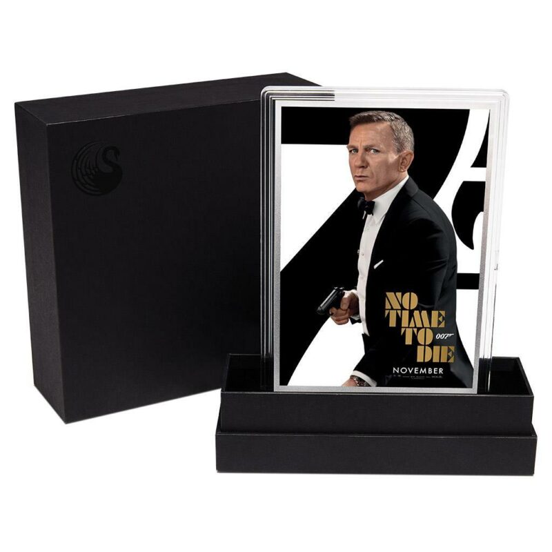 James Bond No Time To Die film display case.